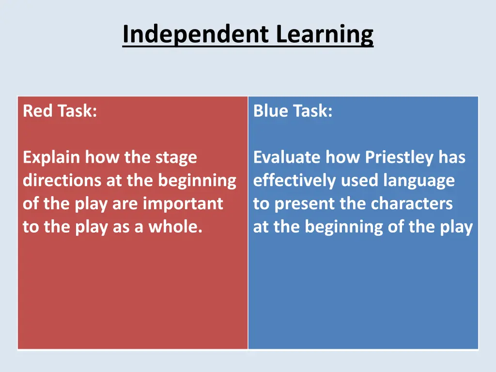 independent learning 1