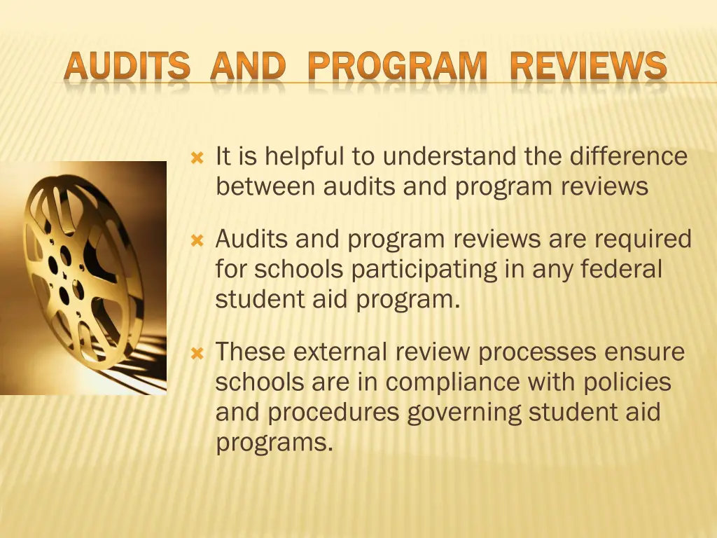 audits and program reviews audits and program