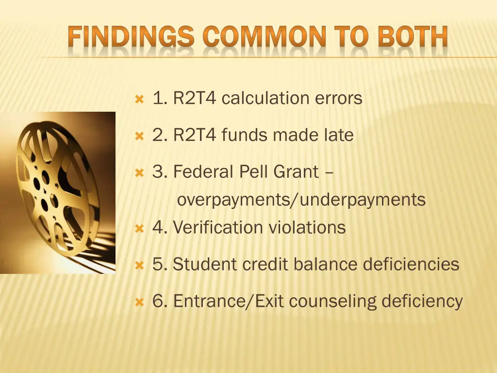findings common to both findings common to both