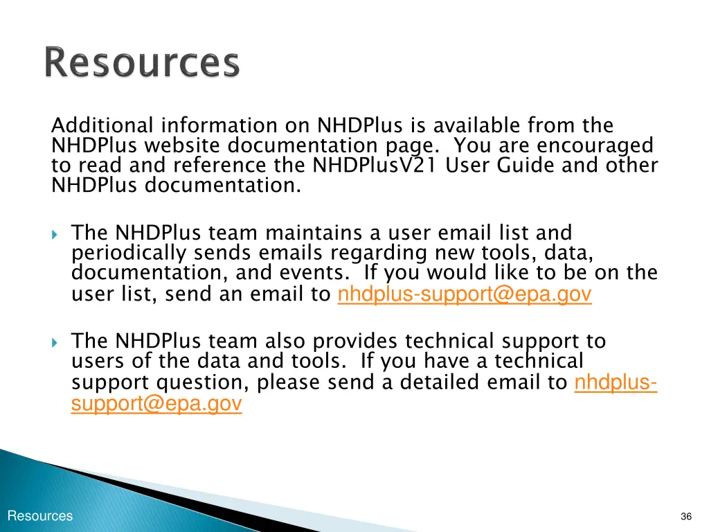 additional information on nhdplus is available