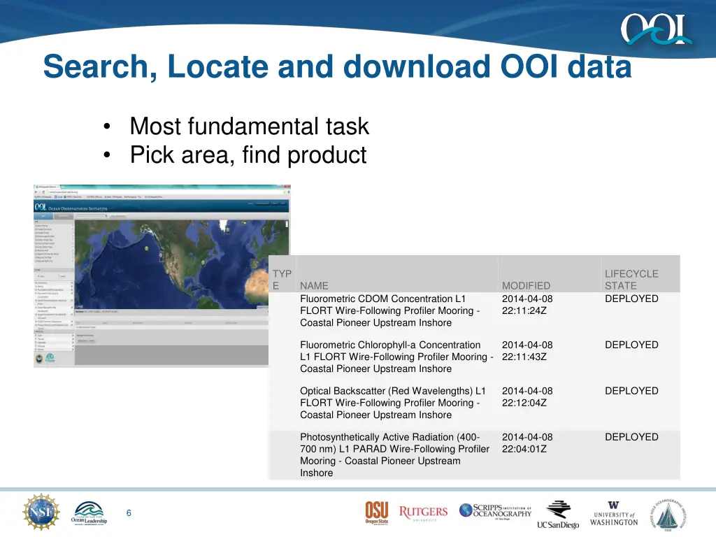 search locate and download ooi data