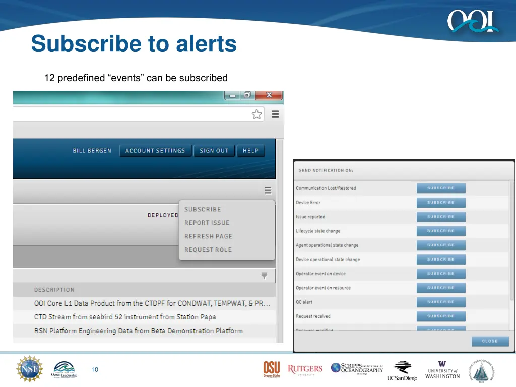 subscribe to alerts