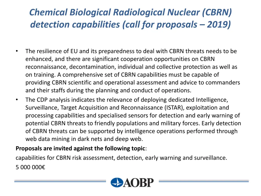 chemical biological radiological nuclear cbrn