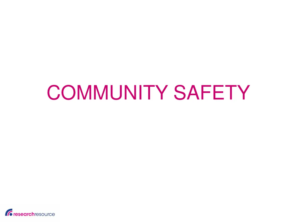 community safety