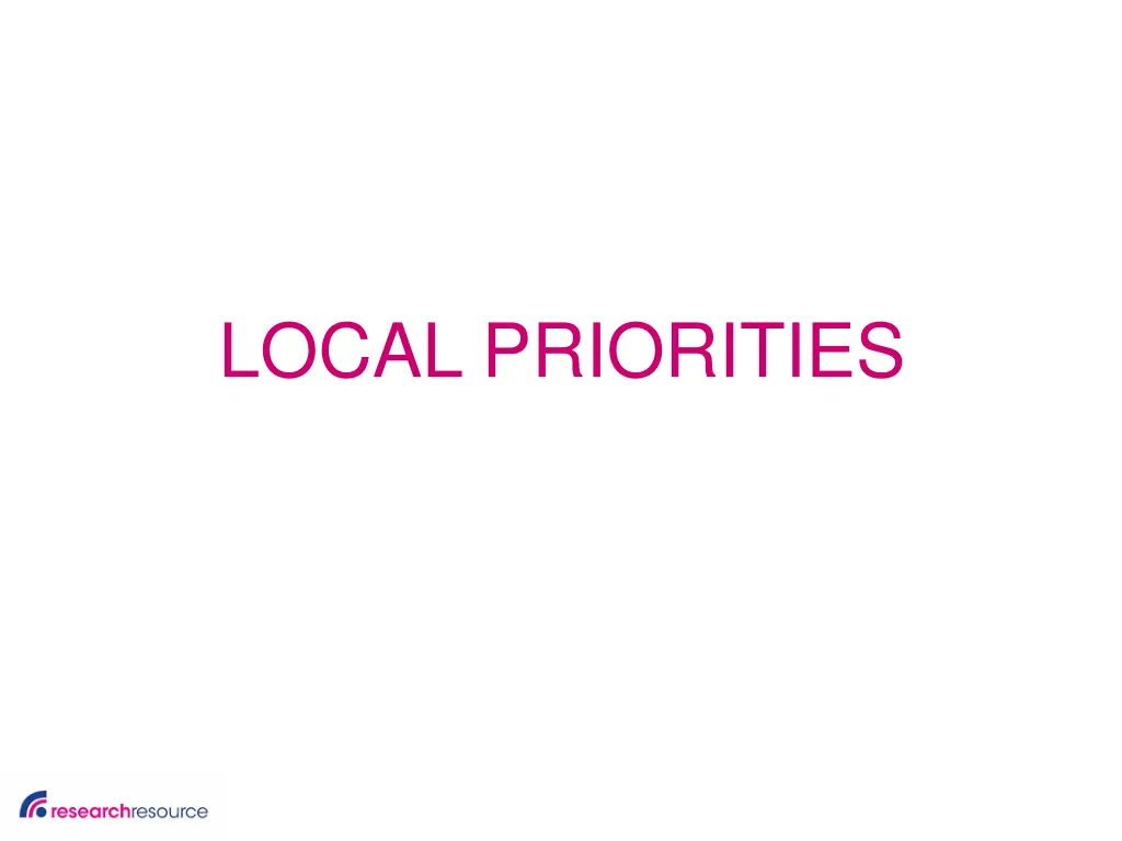 local priorities