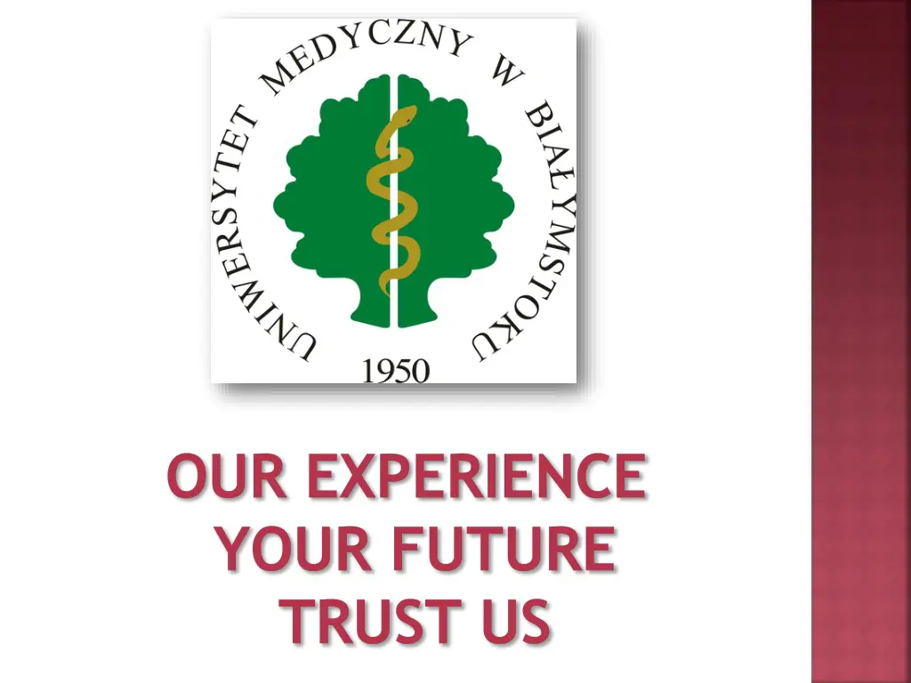 our experience your future trust us