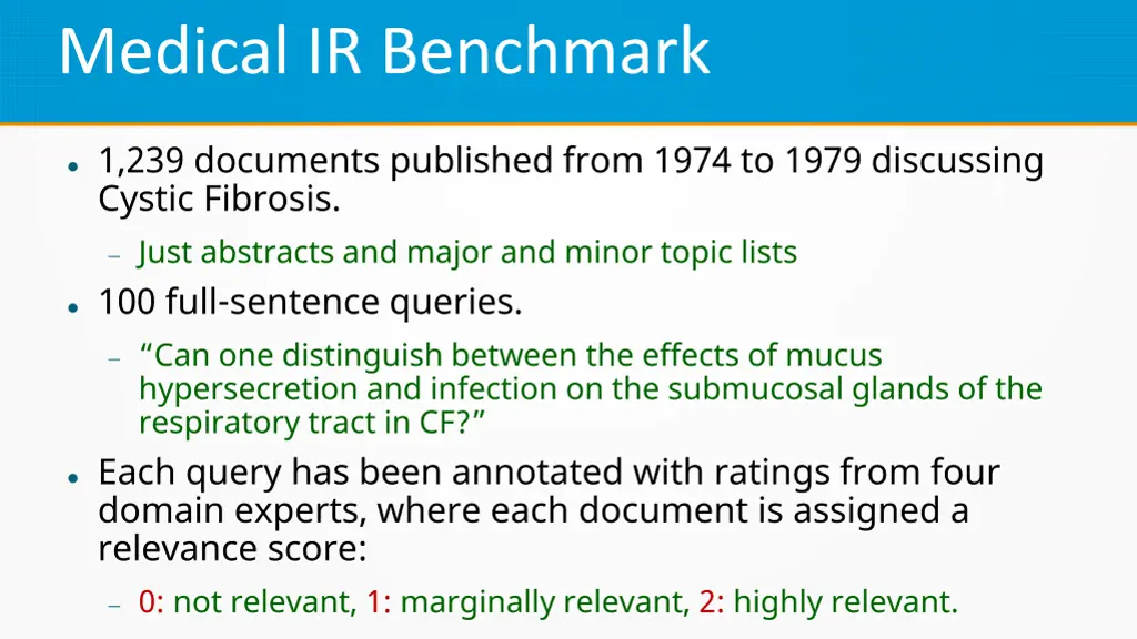 medical ir benchmark