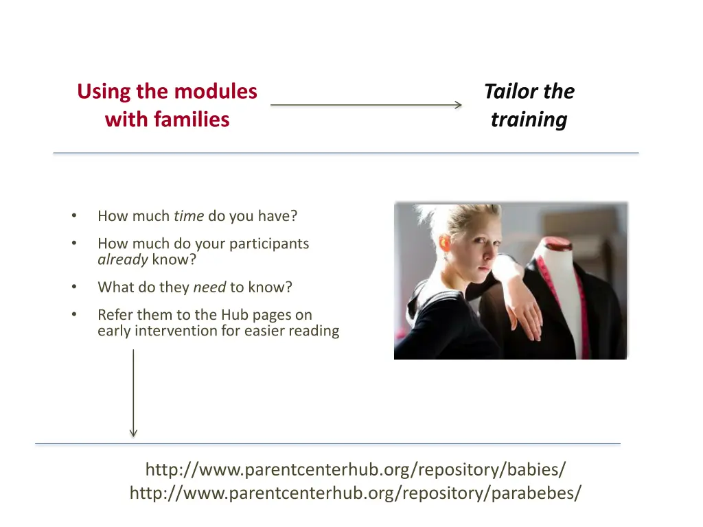 using the modules with families