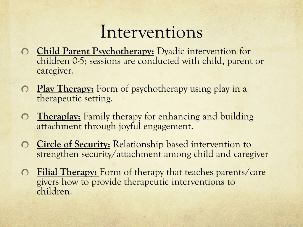 interventions