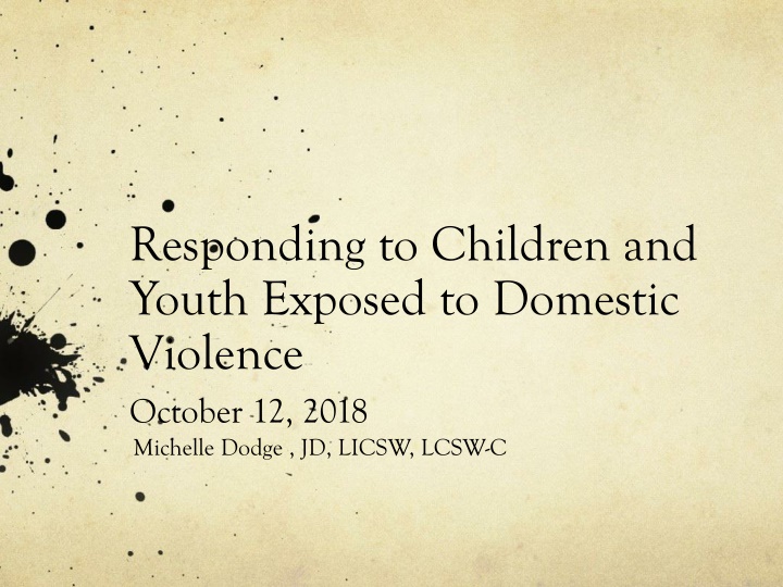 responding to children and youth exposed