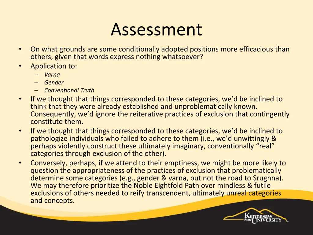 assessment