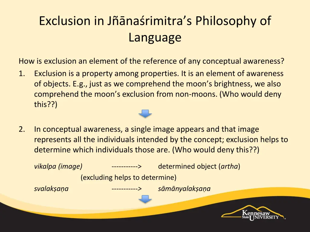 exclusion in jn a nas rimitra s philosophy
