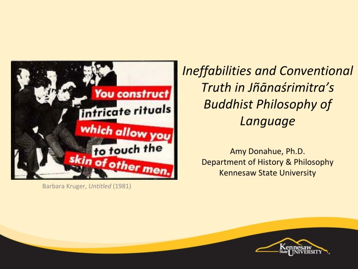 ineffabilities and conventional truth