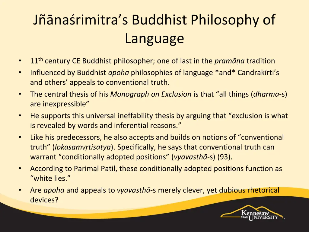 jn a nas rimitra s buddhist philosophy of language