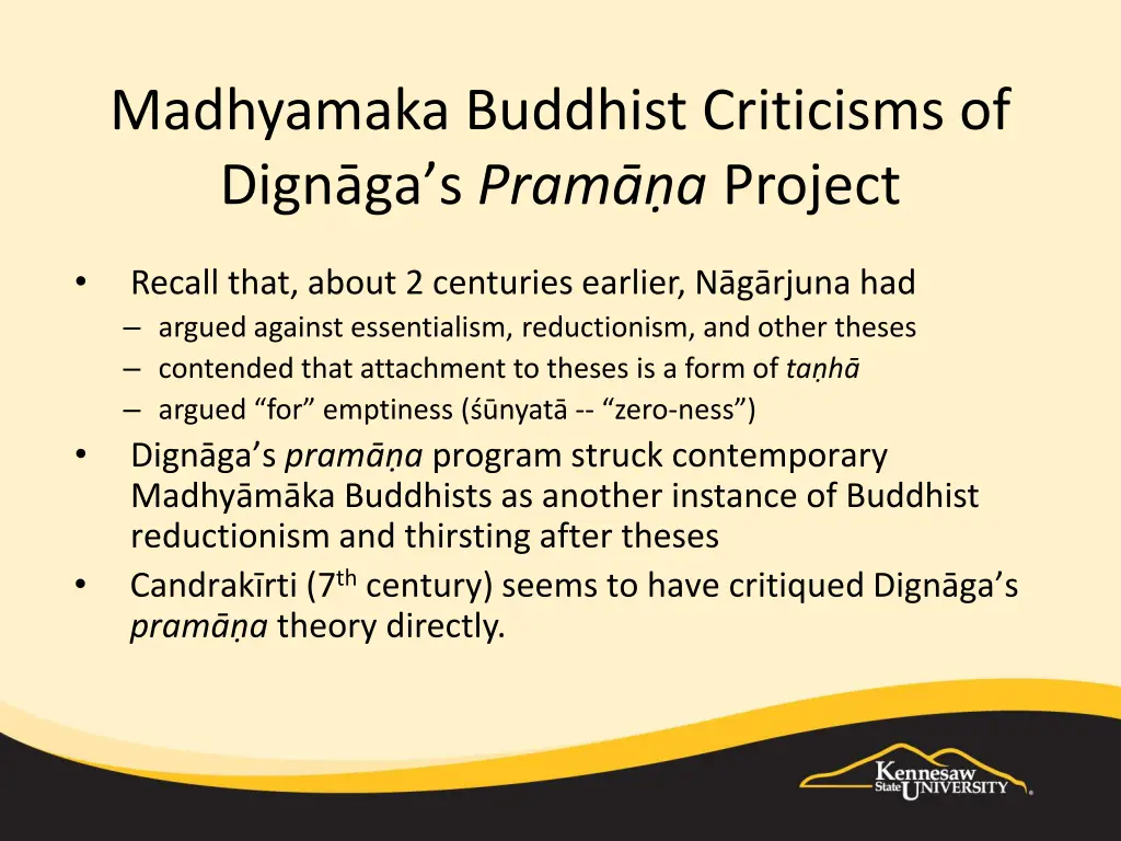 madhyamaka buddhist criticisms of digna
