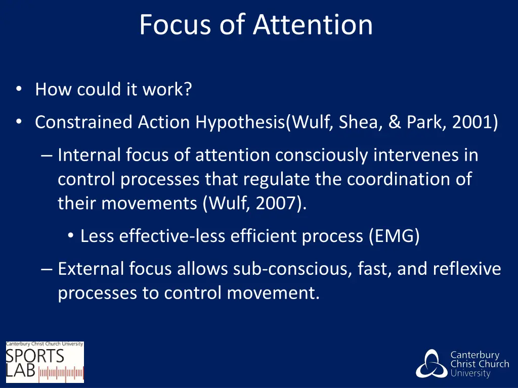 focus of attention