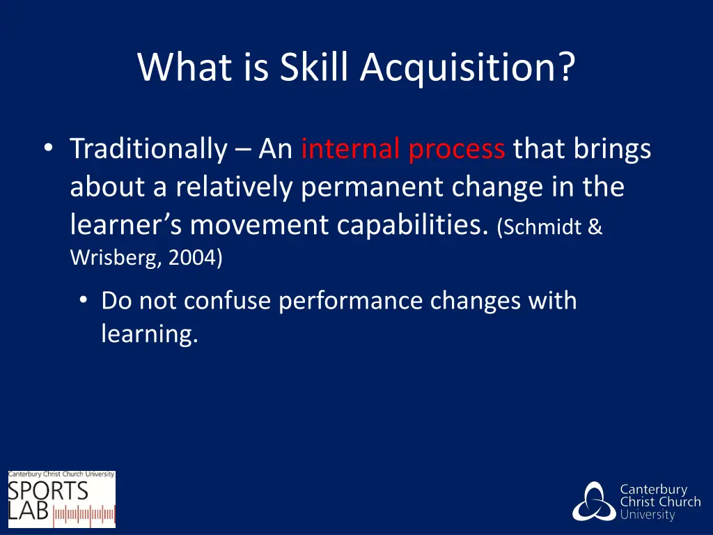 what is skill acquisition