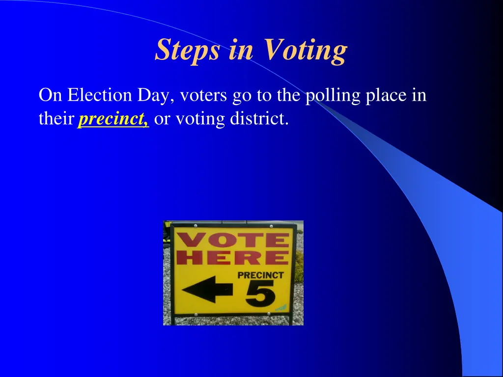 steps in voting
