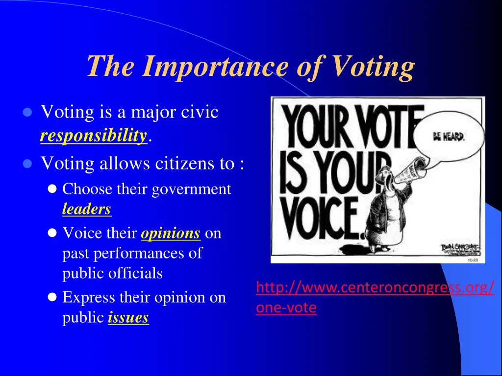 the importance of voting