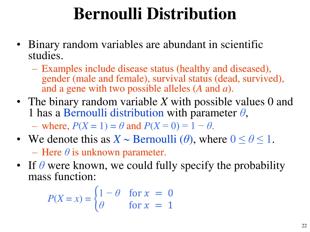 bernoulli distribution
