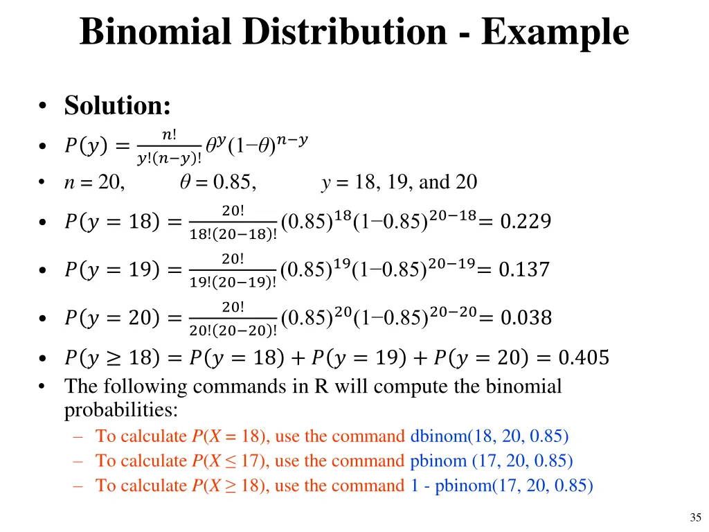 binomial distribution example 4
