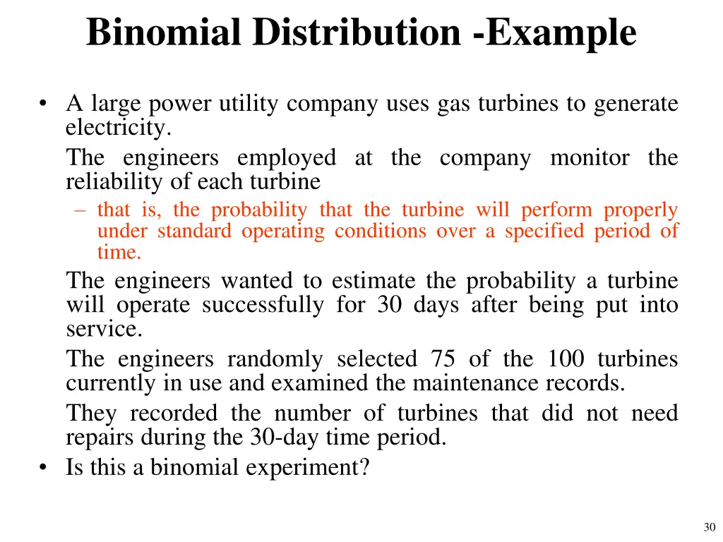 binomial distribution example