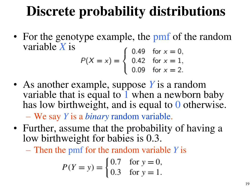 discrete probability distributions 1