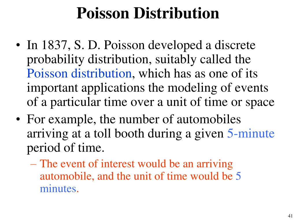 poisson distribution