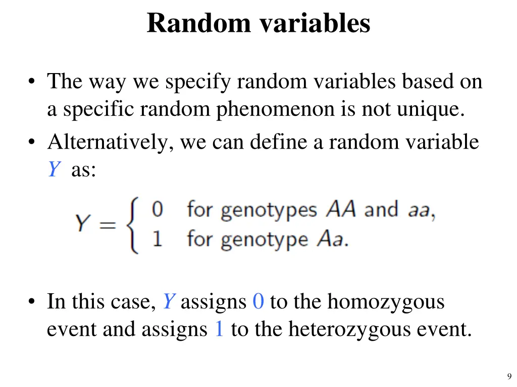 random variables 2