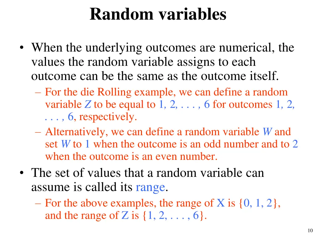 random variables 3
