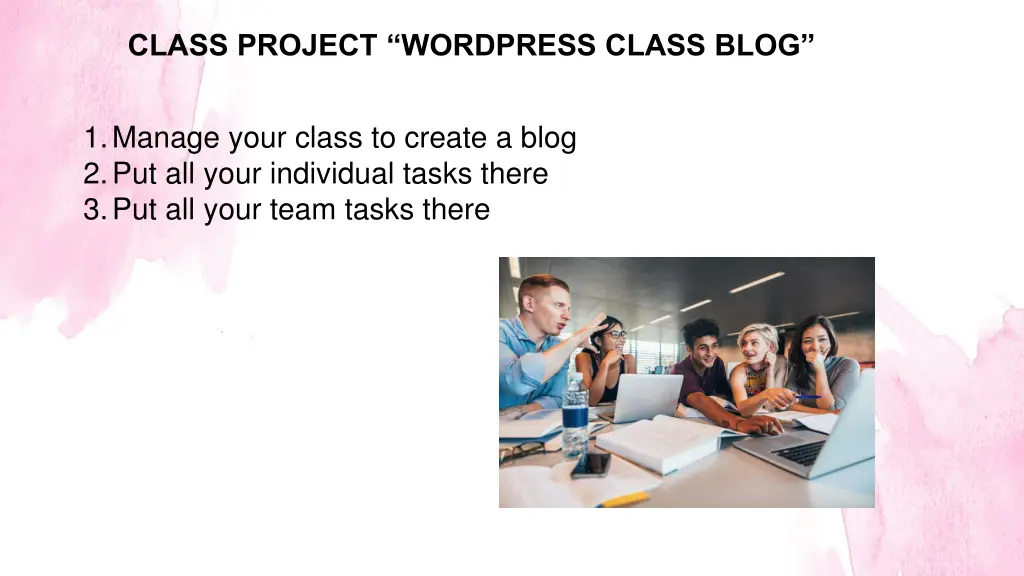 class project wordpress class blog