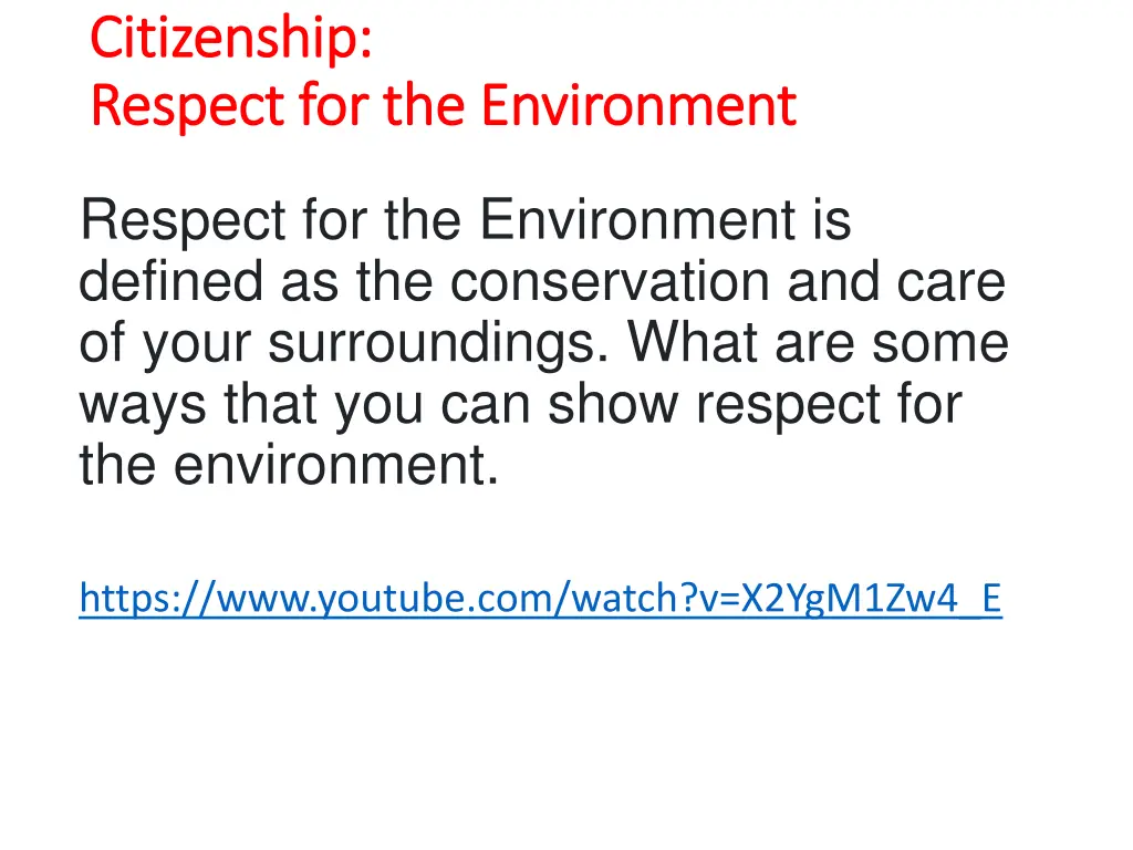 citizenship citizenship respect