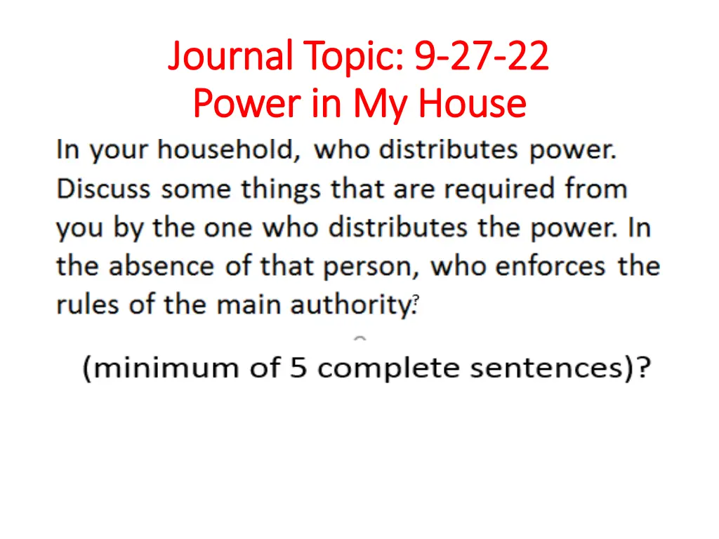 journal topic 9 journal topic 9 27 power