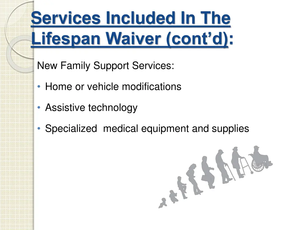 services included in the lifespan waiver cont d 1
