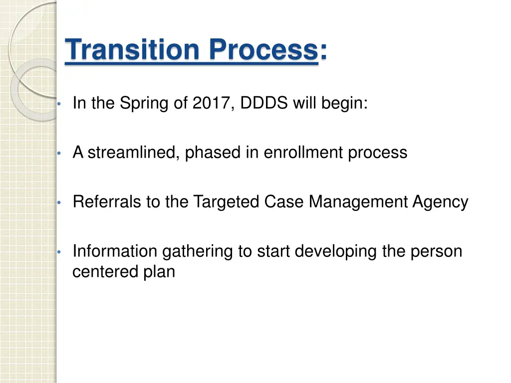 transition process