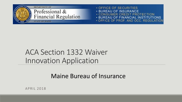 aca section 1332 waiver innovation application