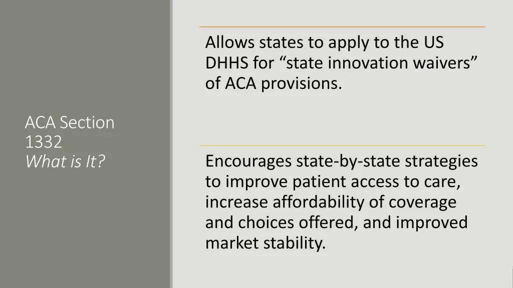 allows states to apply to the us dhhs for state