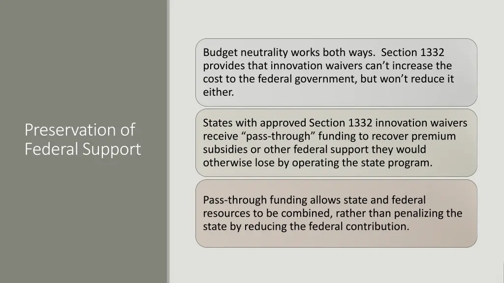 budget neutrality works both ways section 1332