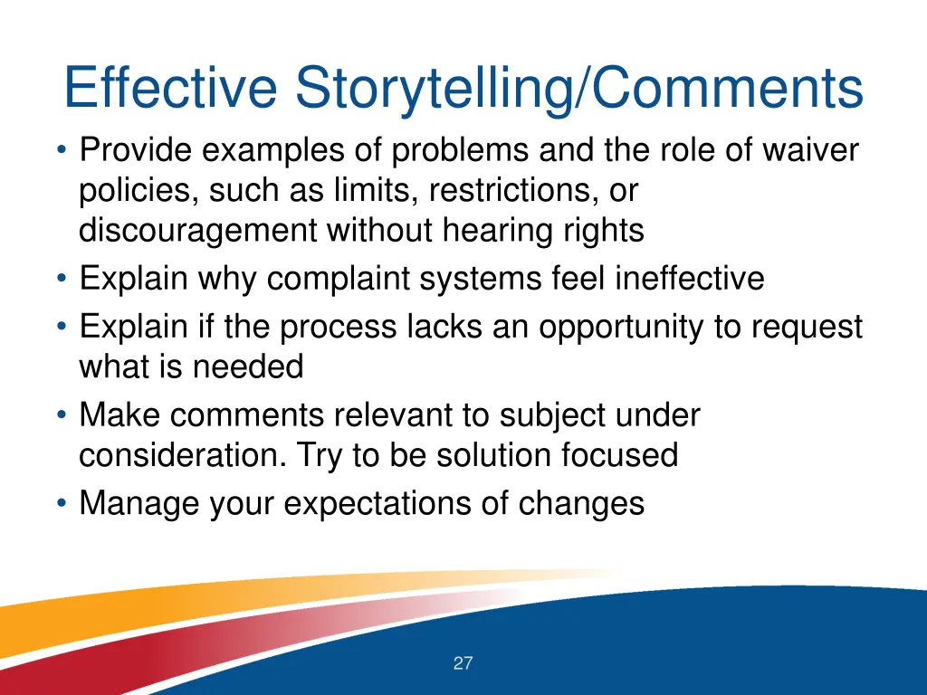 effective storytelling comments provide examples