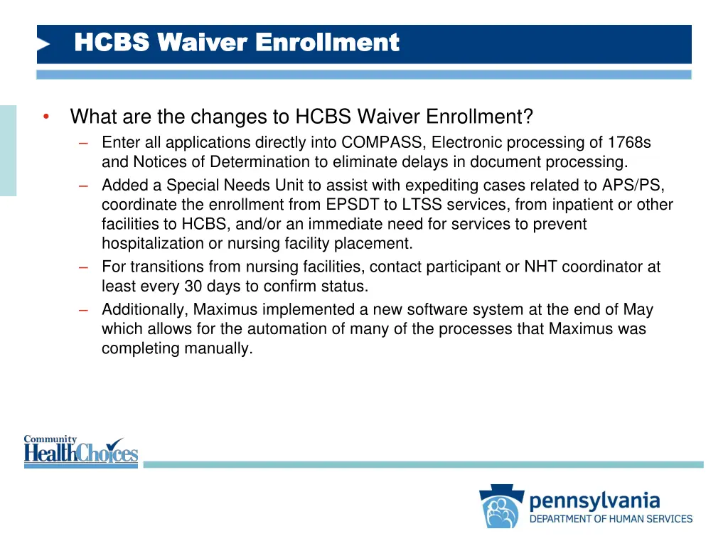 hcbs waiver enrollment hcbs waiver enrollment 1