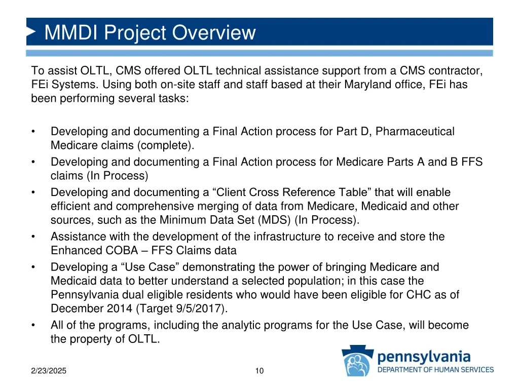 mmdi project overview