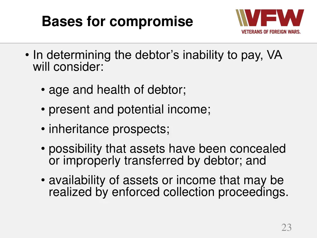 bases for compromise 1
