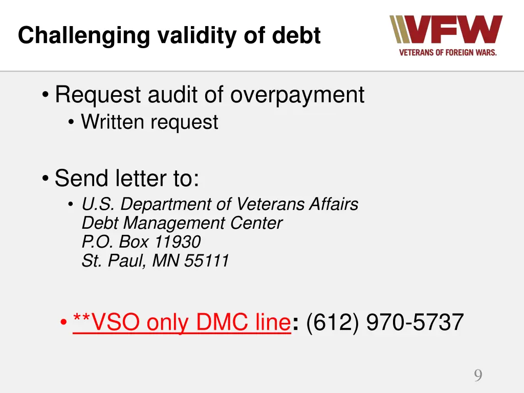 challenging validity of debt