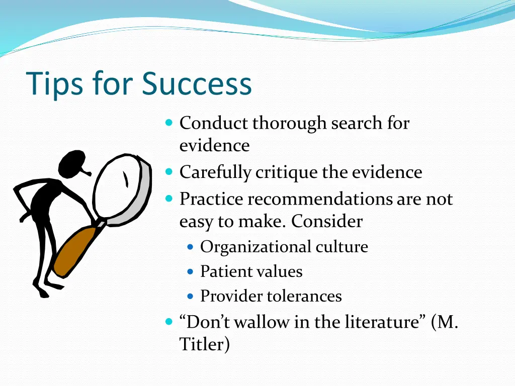 tips for success