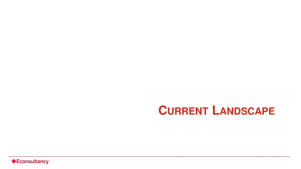 c urrent l andscape