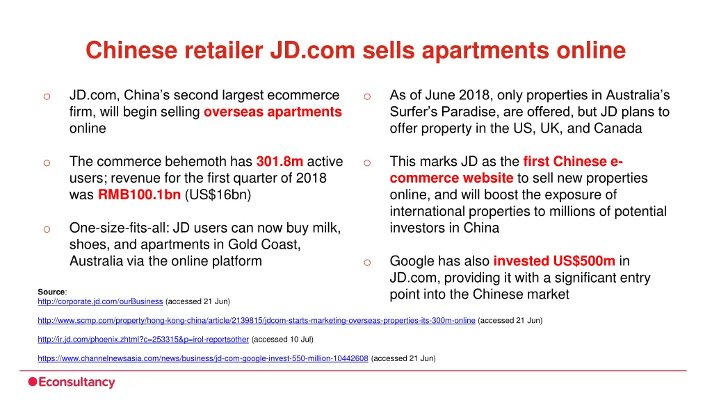 chinese retailer jd com sells apartments online