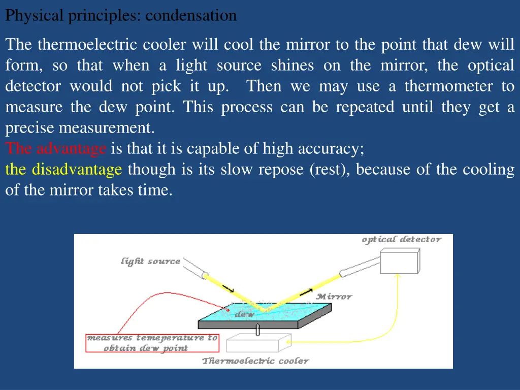 physical principles condensation
