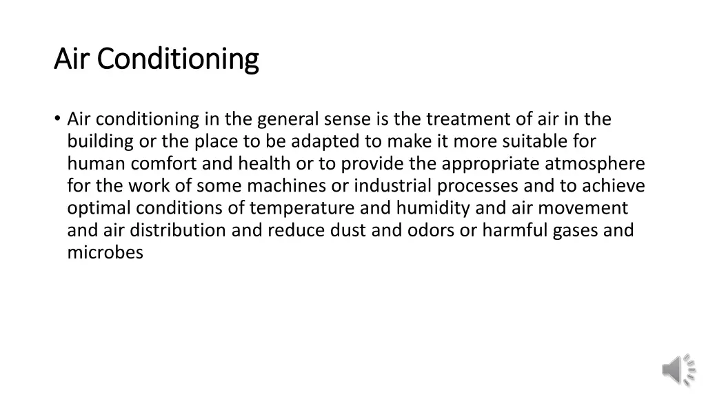 air conditioning air conditioning