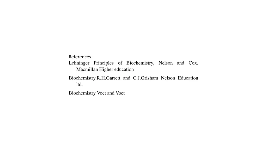references lehninger principles of biochemistry