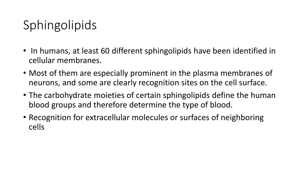 sphingolipids